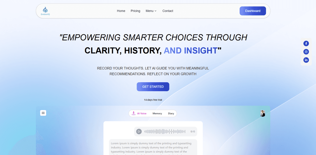 EmberIQ - AI-Powered Decision Making & Life Coaching Platform